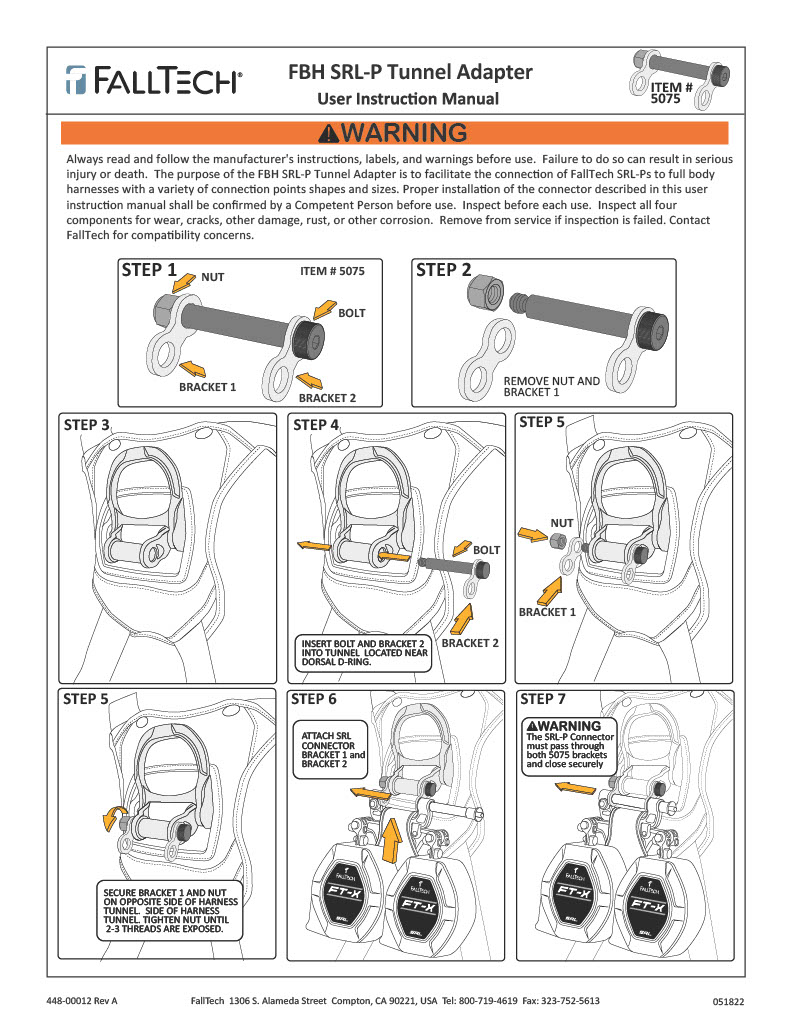 FBH SRL-P Tunnel Adapter  from Columbia Safety